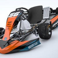 Go Kart Graphics Kit Instinct Orange for All Bodywork Types