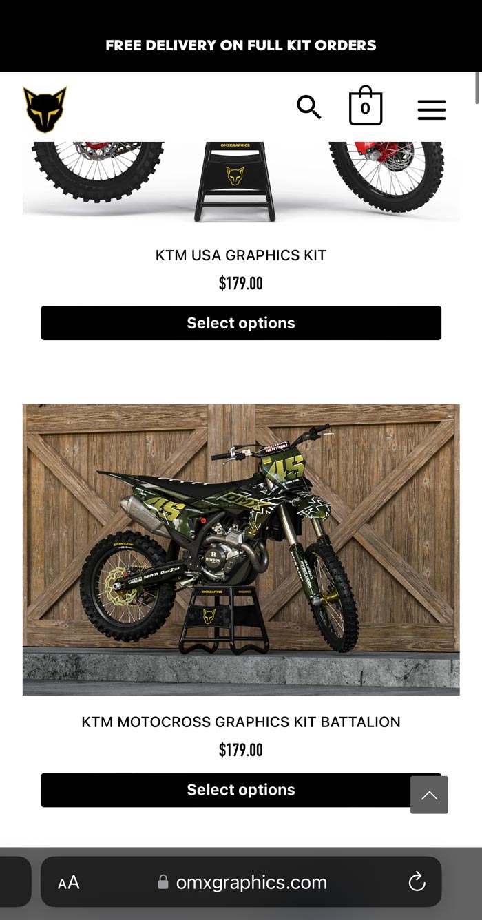 How to Order Dirt Bike Graphics? OMXGraphics