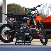 Dirt Bike Graphics Kit For KTM All Models Instinct Orange Black Promo