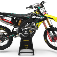 Dirt Bike Graphics Kit For Suzuki All Models Instinct Yellow Black