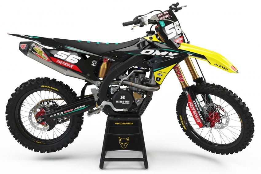 Dirt Bike Graphics Kit For Suzuki All Models Instinct Yellow Black