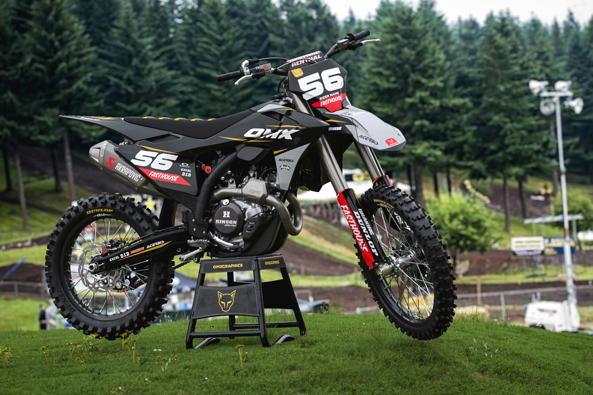 GasGas Motocross Graphics Kit Instinct Grey Photo