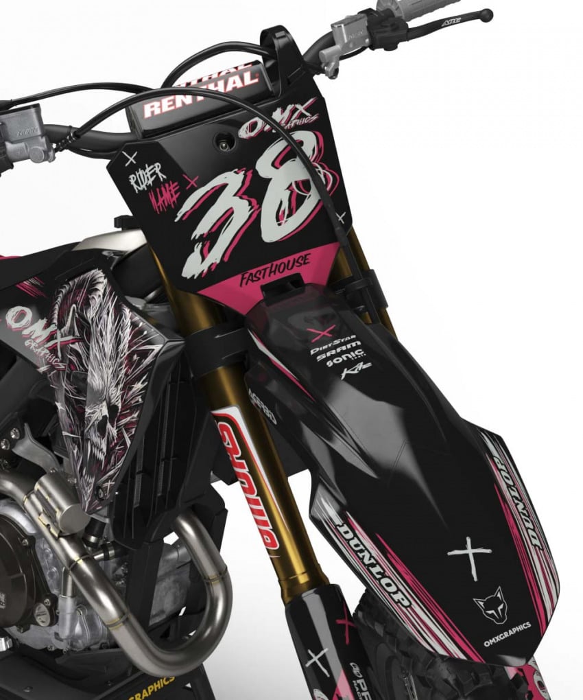 Honda CRF CR Mx Graphics Hellthorn Front