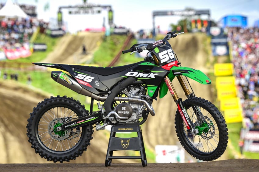 Kawasaki Motocross Graphics Kit Instinct Green Photo