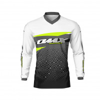 Custom MX Jersey in Grey and Lime Color AMAZE Front Side