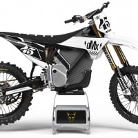 Black and White Graphics for Stark Varg Dirt Bike Product Picture