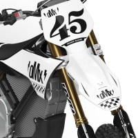 Black and White Graphics for Stark Varg Dirt Bike