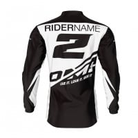 Black Motocross Jersey Back Side CORSA