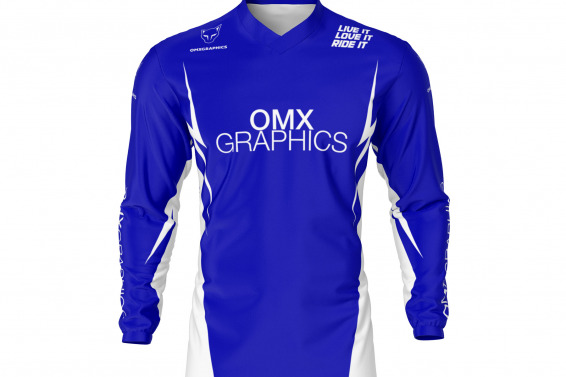 Blue Motocross Jersey Design CORSA