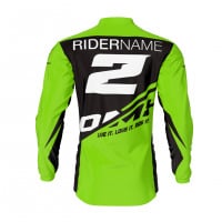 Green Motocross Jersey CORSA Back Side