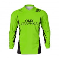 Green Motocross Jersey CORSA Front Side