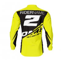 Yellow Motocross Jersey Back Side CORSA