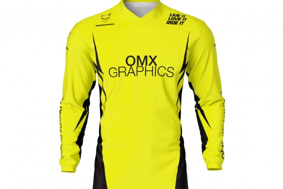 Yellow Motocross Jersey Front Side CORSA