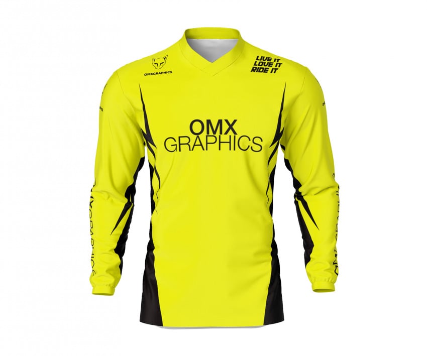 Yellow Motocross Jersey Front Side CORSA