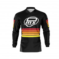 Custom Mx Jersey in Black and Orange CHARGE Front Side