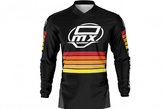 Custom Mx Jersey in Black and Orange CHARGE Front Side