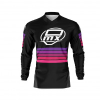 Custom Mx Jersey in Black and Pink CHARGE Front Side