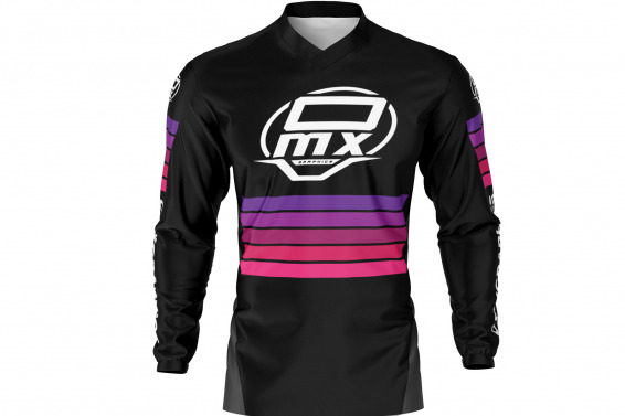 Custom Mx Jersey in Black and Pink CHARGE Front Side