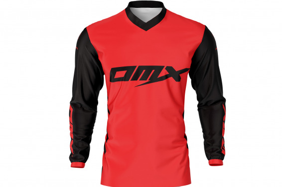 Red Motocross Jersey Front Side Chimera Design