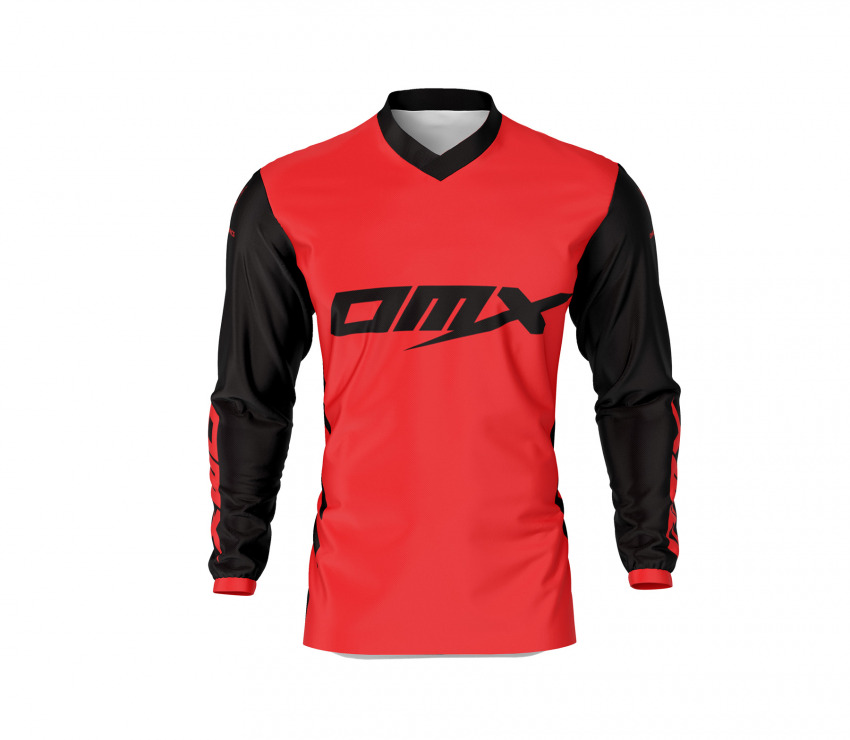 Red Motocross Jersey Front Side Chimera Design