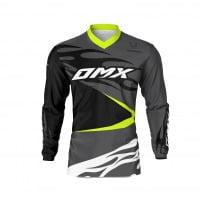 Custom Motocross Jersey FURY in Black and Grey Front