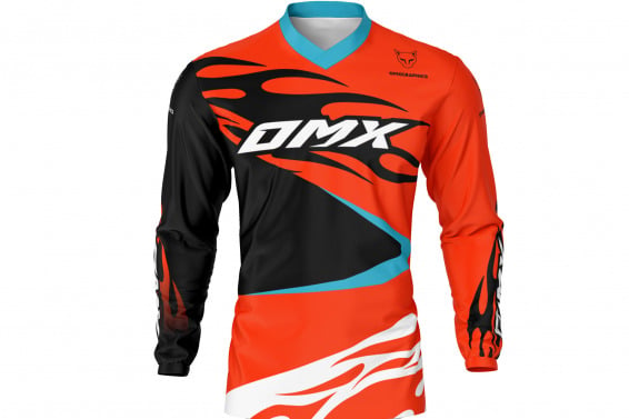 Mx Jersey in Red and Black FURY