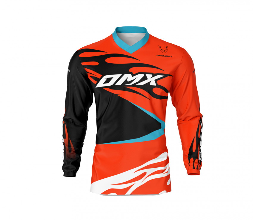 Mx Jersey in Red and Black FURY