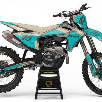 Mx Graphics for GasGas Dirt Bike TOON Teal