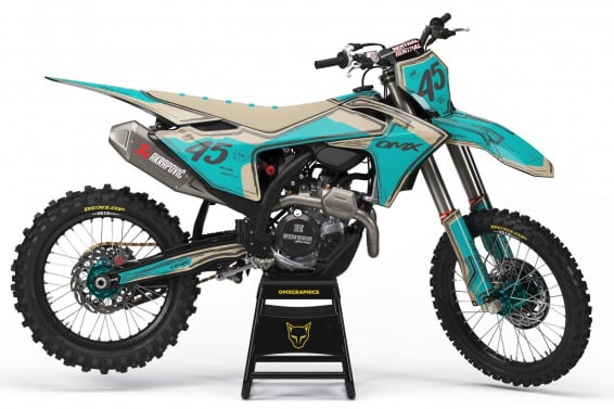 Mx Graphics for GasGas Dirt Bike TOON Teal