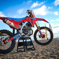 Mx Graphics for Honda Dirt Bike TOON Red and Blue Promo