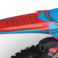 Mx Graphics for Honda Dirt Bike TOON Red and Blue Tail