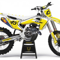 Mx Graphics for Husqvarna Dirt Bike TOON Yellow