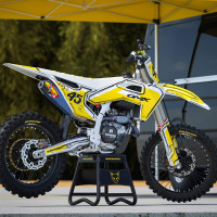 Mx Graphics for Husqvarna Dirt Bike TOON Yellow Promo