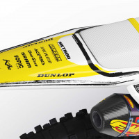 Mx Graphics for Husqvarna Dirt Bike TOON Yellow Tail