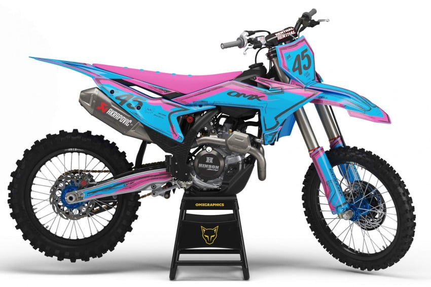 Mx Graphics for KTM Dirt Bike TOON Pink and Blue