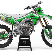 Mx Graphics for Kawasaki Dirt Bike TOON Green