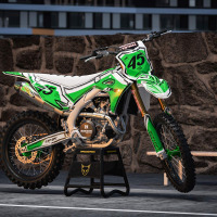 Mx Graphics for Kawasaki Dirt Bike TOON Green Promo