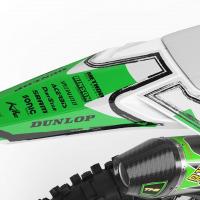 Mx Graphics for Kawasaki Dirt Bike TOON Green Tail