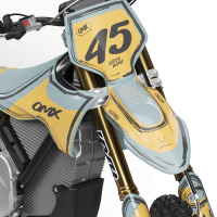 Mx Graphics for Stark Varg Dirt Bike TOON Sand and Grey Front