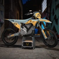 Mx Graphics for Stark Varg Dirt Bike TOON Sand and Grey Promo