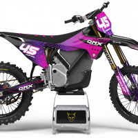 Pink Mx Graphics Kit for STark Varg Dirt Bike PIXEL