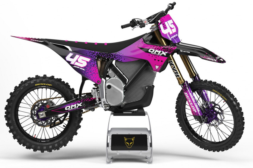 Pink Mx Graphics Kit for STark Varg Dirt Bike PIXEL