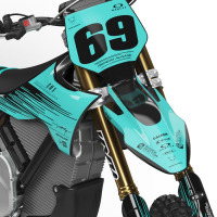 Teal Color Stark Varg Graphics Kit COMET Front