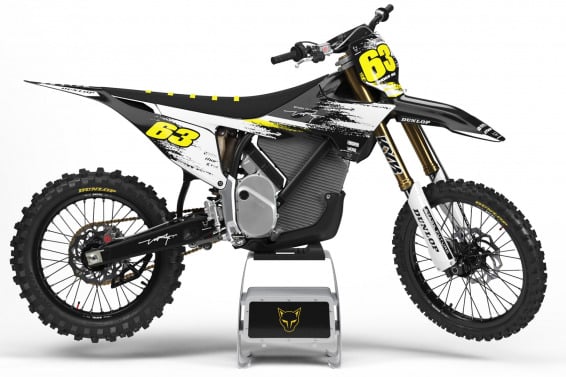 Graphics Kit for Stark Varg Bike in Black and Yellow HANGOUT