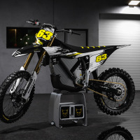 Graphics Kit for Stark Varg Bike in Black and Yellow HANGOUT Promo