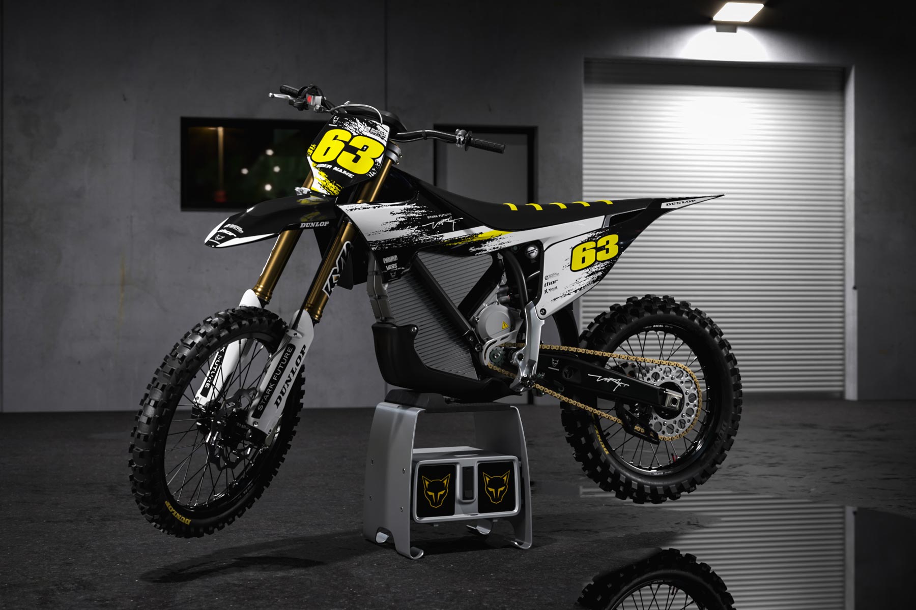 Graphics Kit for Stark Varg Bike in Black and Yellow HANGOUT Promo