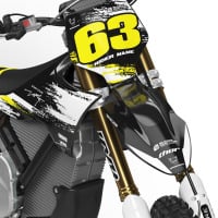 Graphics Kit for Stark Varg Bike in Black and Yellow HANGOUT Front