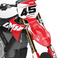 Black and Red Stark Varg Graphics Kit LOCAL Front