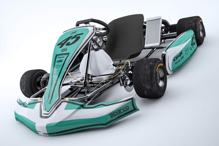 Go Kart Graphics Kit TOON Teal