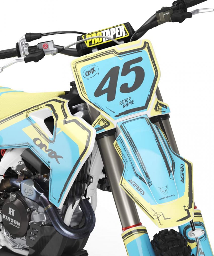 Mx Graphics for Husqvarna Dirt Bike All Models TOON Front